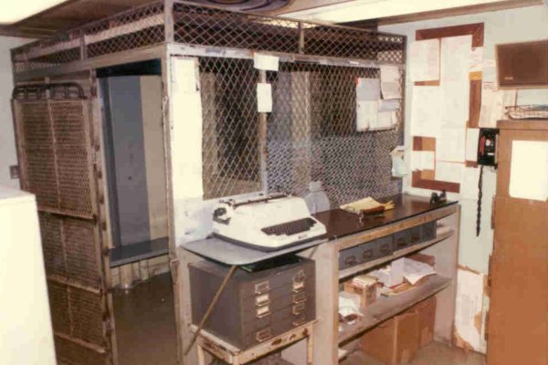 Old jail booking area